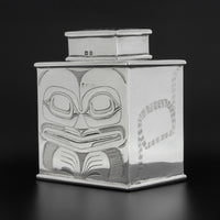 Bear and Killerwhale - Silver Tea Caddy