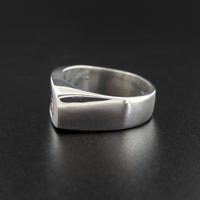 Eagle - Silver Ring with 14k Rose Gold