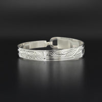 Whales - Silver Clasping Bracelet