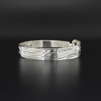 Whales - Silver Clasping Bracelet