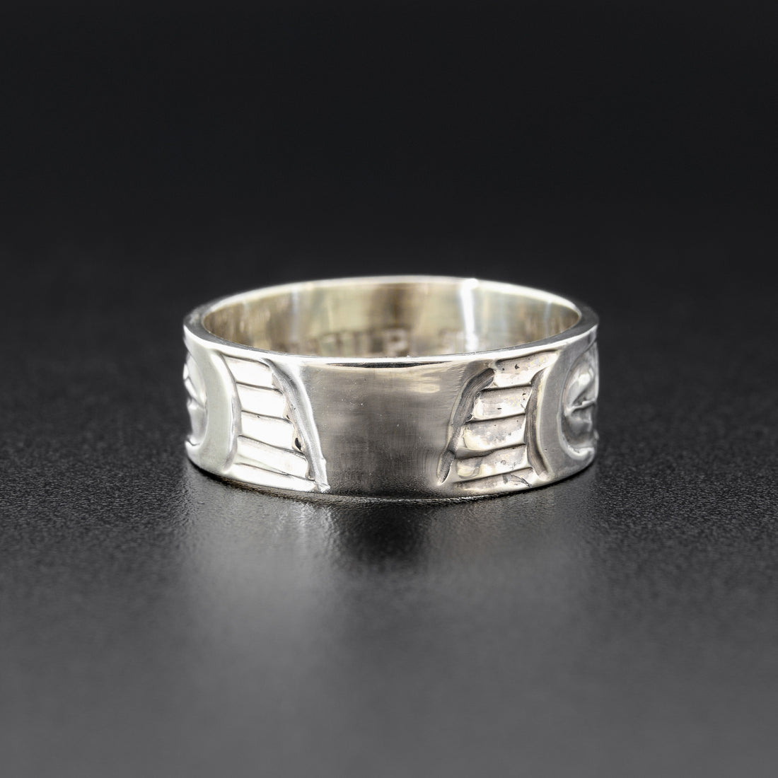 Eagle - Silver Ring with 14k Gold