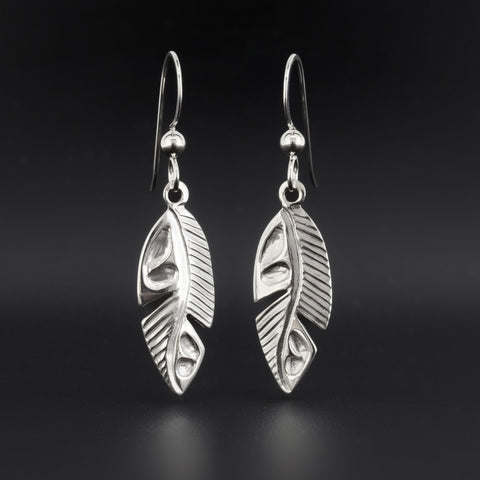 Feather - Silver Earrings