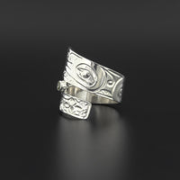 Hummingbird - Silver Ring with Peridot