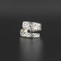 Killerwhale - Silver Ring with Onyx