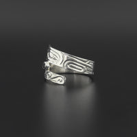 Killerwhale - Silver Ring with Onyx