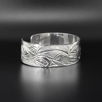 Killerwhale Pod - Silver Bracelet