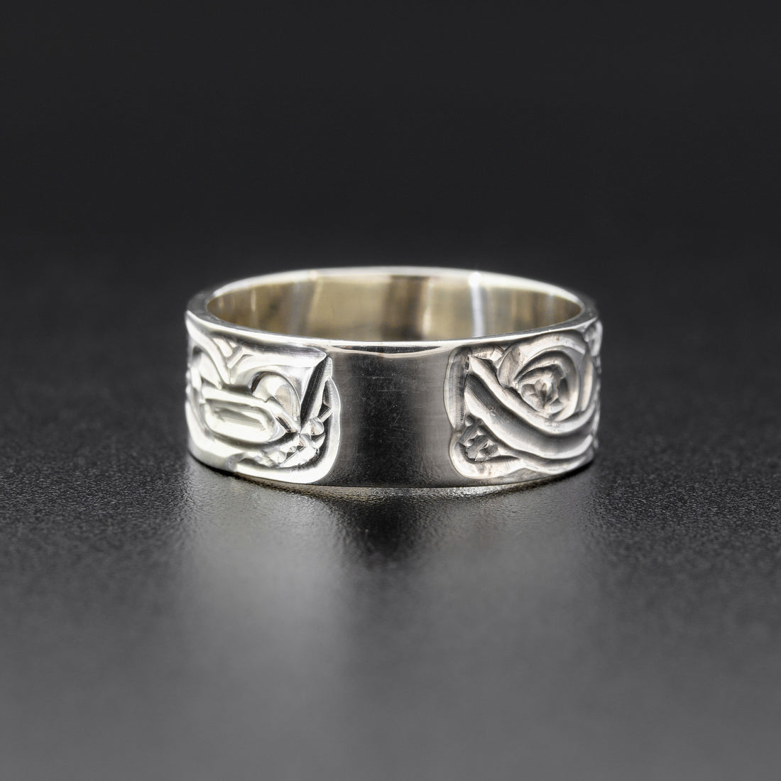 Orca - Silver Ring with 14k Gold