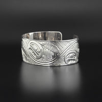Swimming Salmon - Silver Bracelet