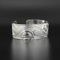 Swimming Salmon - Silver Bracelet