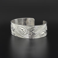 Pod of Whales - Silver Bracelet