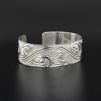 Pod of Whales - Silver Bracelet