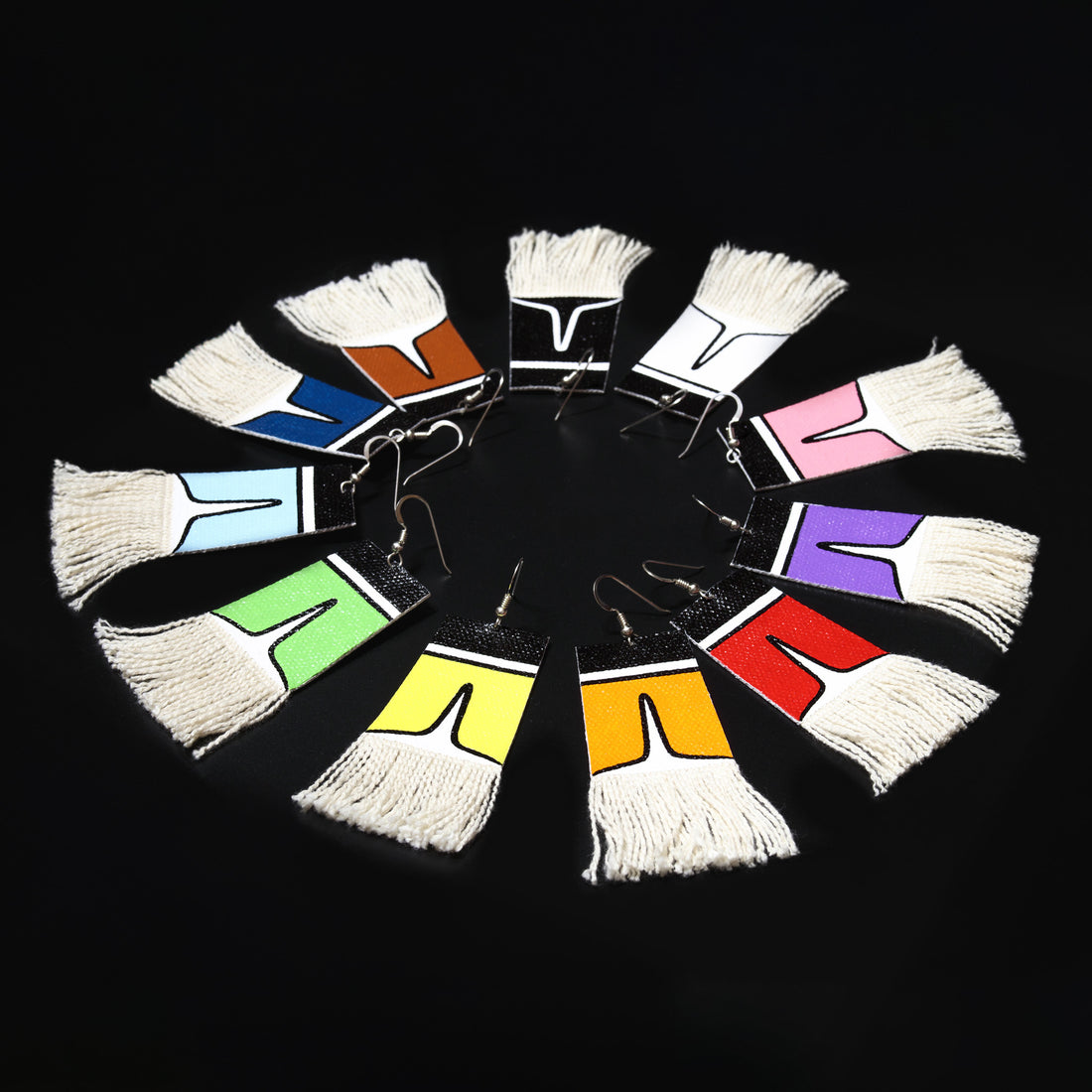 Diversity - Painted Canvas Earrings