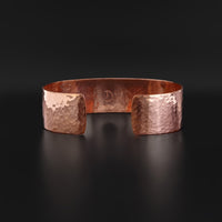 Hammered Copper Bracelet (Long) - 3/4" Wide