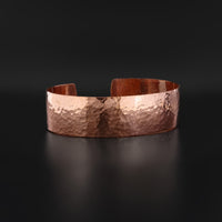 Hammered Copper Bracelet (Long) - 3/4" Wide