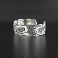 Halibut Hooks - Silver Bracelet