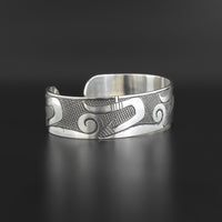 Halibut Hooks - Silver Bracelet