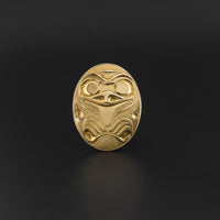 Frog - 14k Brooch