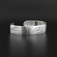 Raven and Human - Silver Bracelet