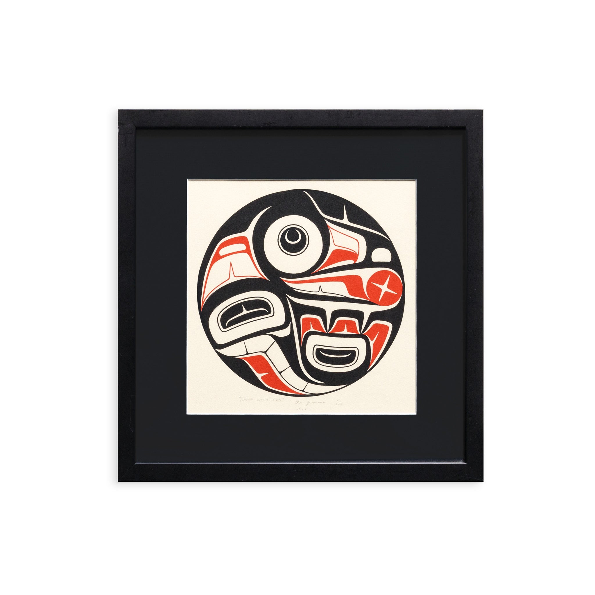 Raven with Sun - Framed Limited Edition Print – Lattimer Gallery