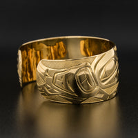 Ravens and Sun - 14k Gold Bracelet