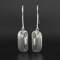 Razor Clams - Set of Silver Pendant and Earrings