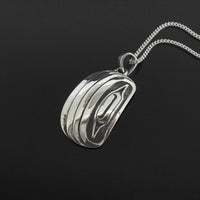 Razor Clams - Set of Silver Pendant and Earrings