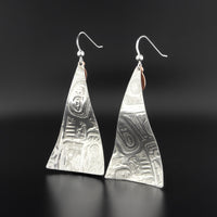 Abstract - Silver Earrings