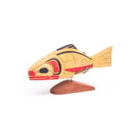 Salmon - Yellow Cedar Sculpture