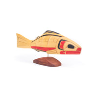 Salmon - Yellow Cedar Sculpture