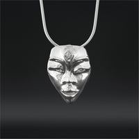The Seer - Silver Pendant with Lab Diamond