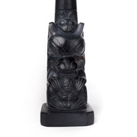 Bear Prince Holding Bear Mother - Argillite Model Pole