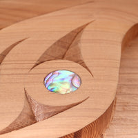 A Mother's Love and Guidance - Red Cedar Panel with Abalone
