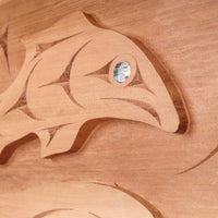A Mother's Love and Guidance - Red Cedar Panel with Abalone