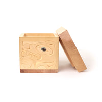 Bear, Eagle, Wolf, and Raven - Cedar Bentwood Box with Abalone