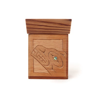 Eagle, Raven, Wolf, and Bear - Red Cedar Bentwood Box with Abalone