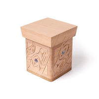 Eagle, Rave, Wolf, and Bear - Cedar Bentwood Box with Abalone