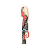 Eagle and Salmon - Yellow Cedar Wall Carving