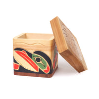 Raven and Moon - Cedar Bentwood Box