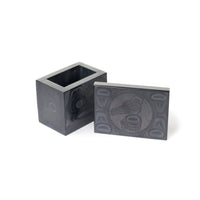 Raven, Bear, and Salmon - Argillite Box