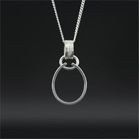 Eagle and Raven - Silver Pendant with Black Diamonds