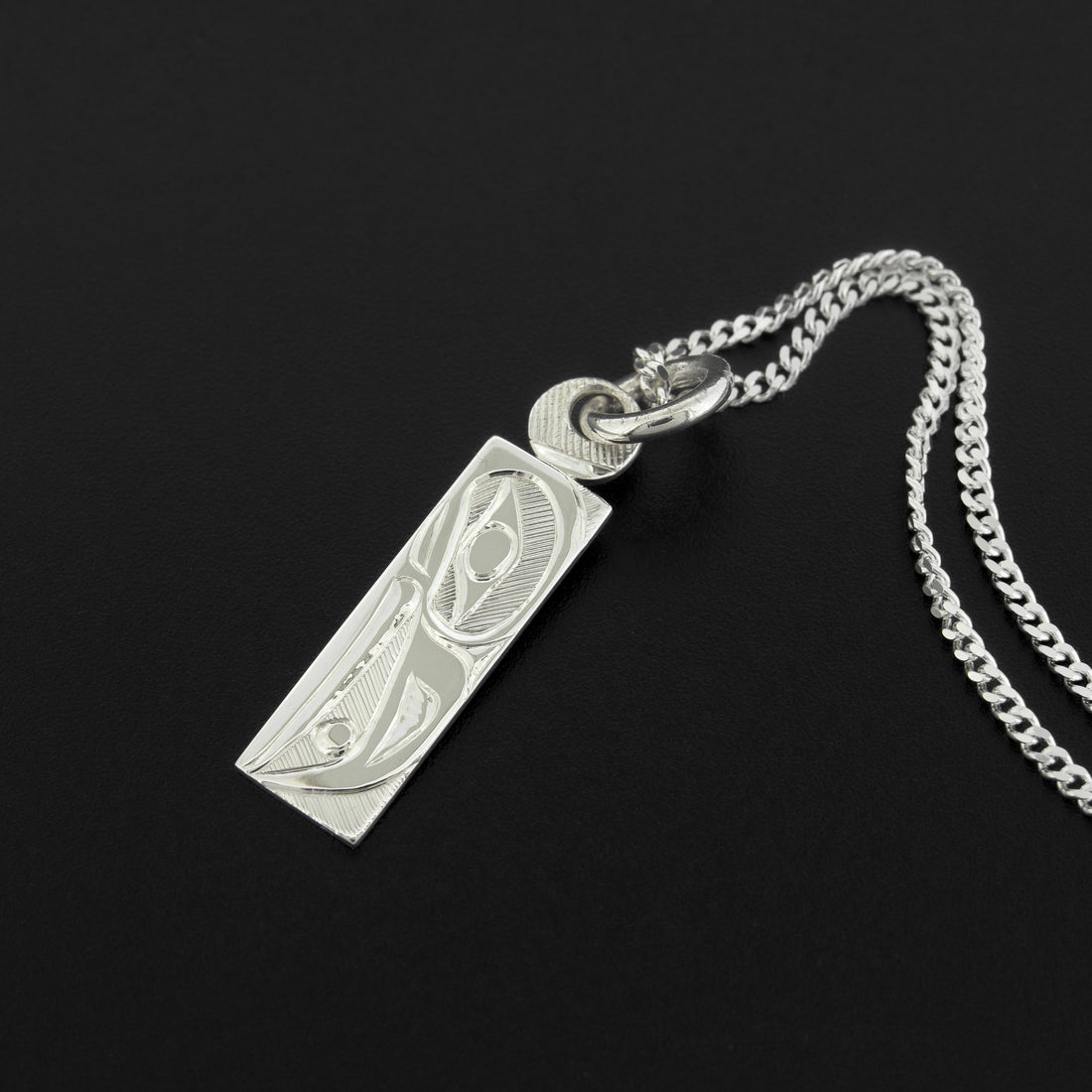 Raven and Light - Silver Pendant