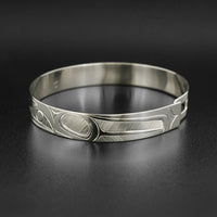 Raven and Light - Silver Clasping Bracelet