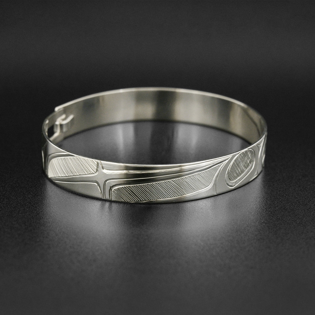Raven and Light - Silver Clasping Bracelet