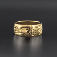 Wolf - 14k Gold Ring