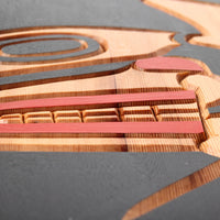 Eagle and Salmon - Red Cedar Panel
