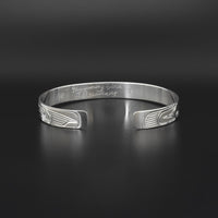 Hummingbird - Silver Bracelet with 14k Gold