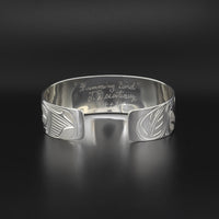 Hummingbird - Silver Bracelet with 14k Gold