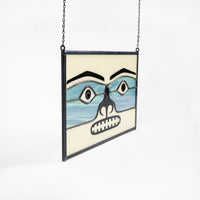 Chilkat (Sea Foam) - Stained Glass Panel