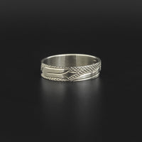 Hummingbird - 14k White Gold Ring