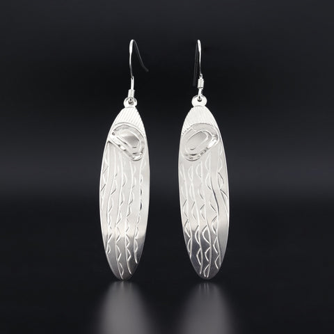 Jellyfish - Silver Earrings